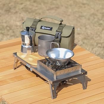 Amazon | KVASS SOTO ST-310用遮熱テーブル 風防付き FORE WINDS